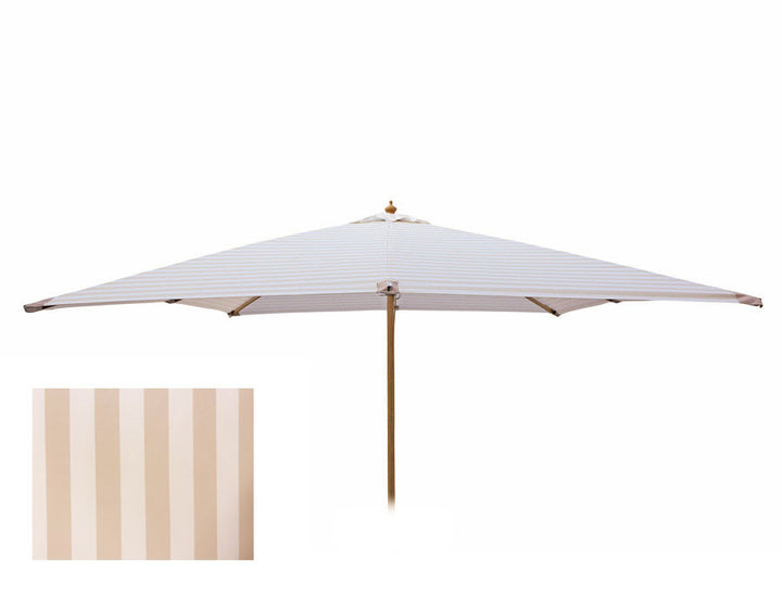 Sienna Parasol 3x3 M White/Beige stripes